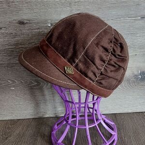 Goorin Bros Brown Wool Blend Newsboy Cabbie Hat Large